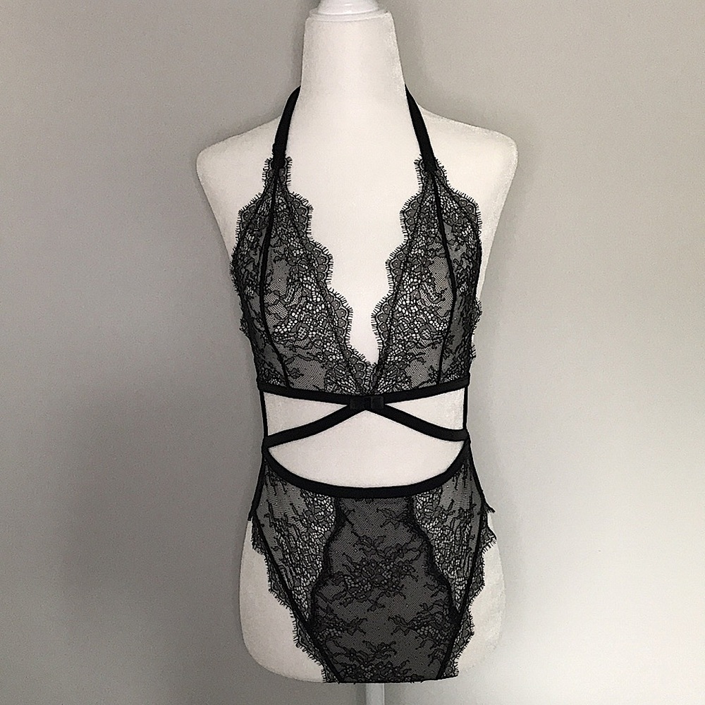 Victoria’s Secret black lace teddy